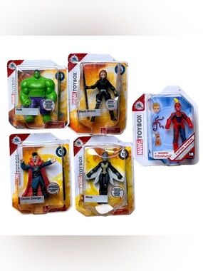 ZURU Mini Brands | Marvel Toybox Figures | Hulk Wasp Black Widow Captain Marvel